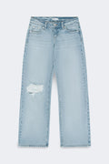 Rebel low wide tall jeans - Bleu clair