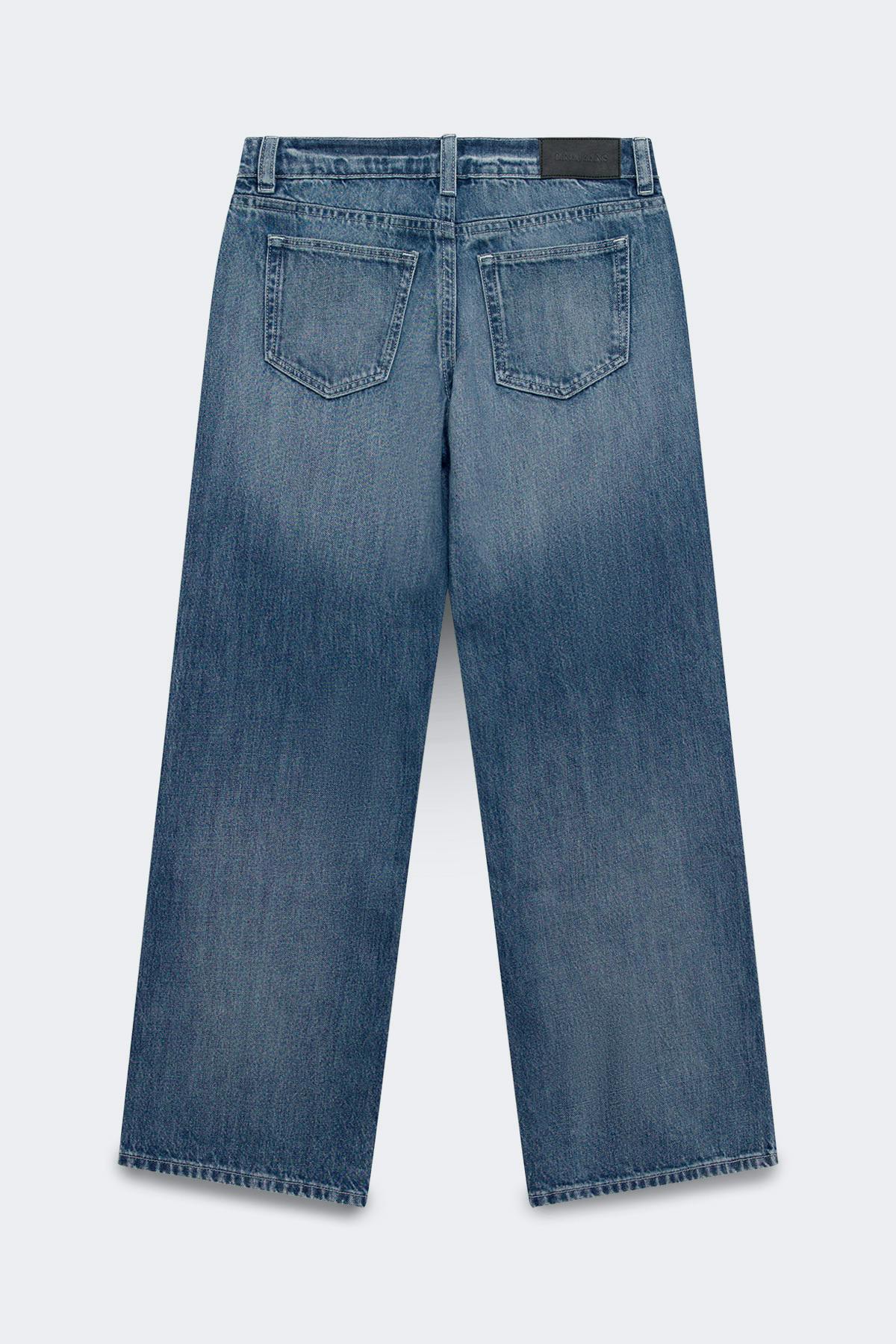Rebel low wide tall jeans - Bleu clair
