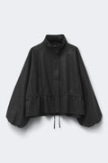 Frill pu jacket - Noir