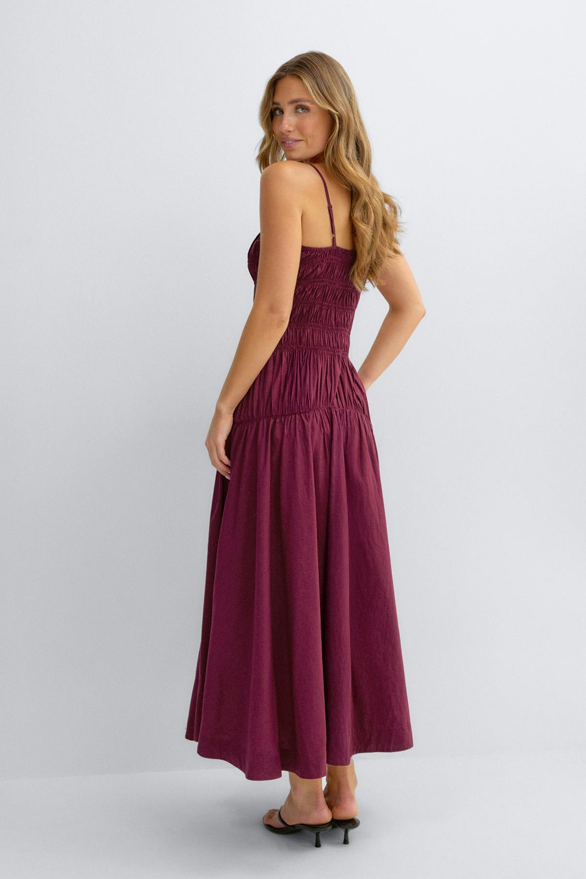 Smock dress - Bordeaux