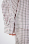 Poplin pyjamas shirt - Pink check
