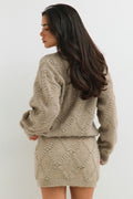 Knitted skirt - Grey melange