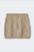 Knitted skirt - Beige melange