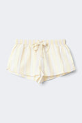 Poplin pyjamas shorts - Yellow stripe