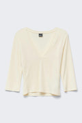 V-neck top - Celery