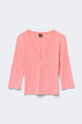 V-neck top - Celery