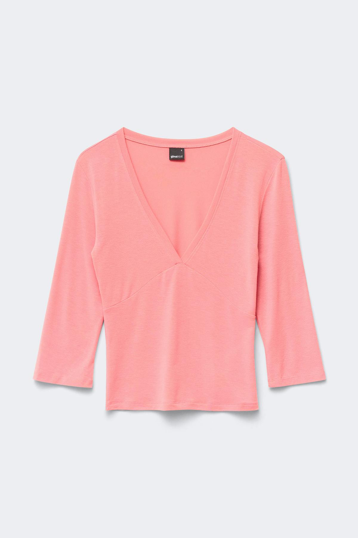 V-neck top - Celery