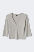 V-neck top - Stripe