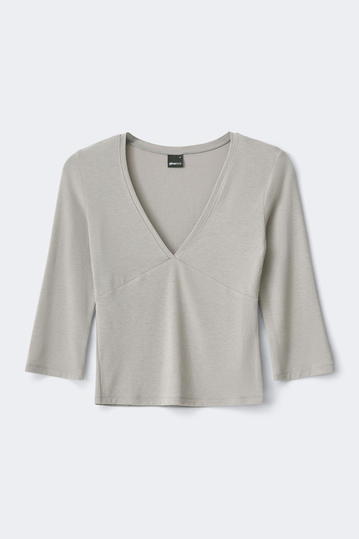 V-neck top - Stripe
