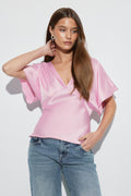 Satin top - Noir