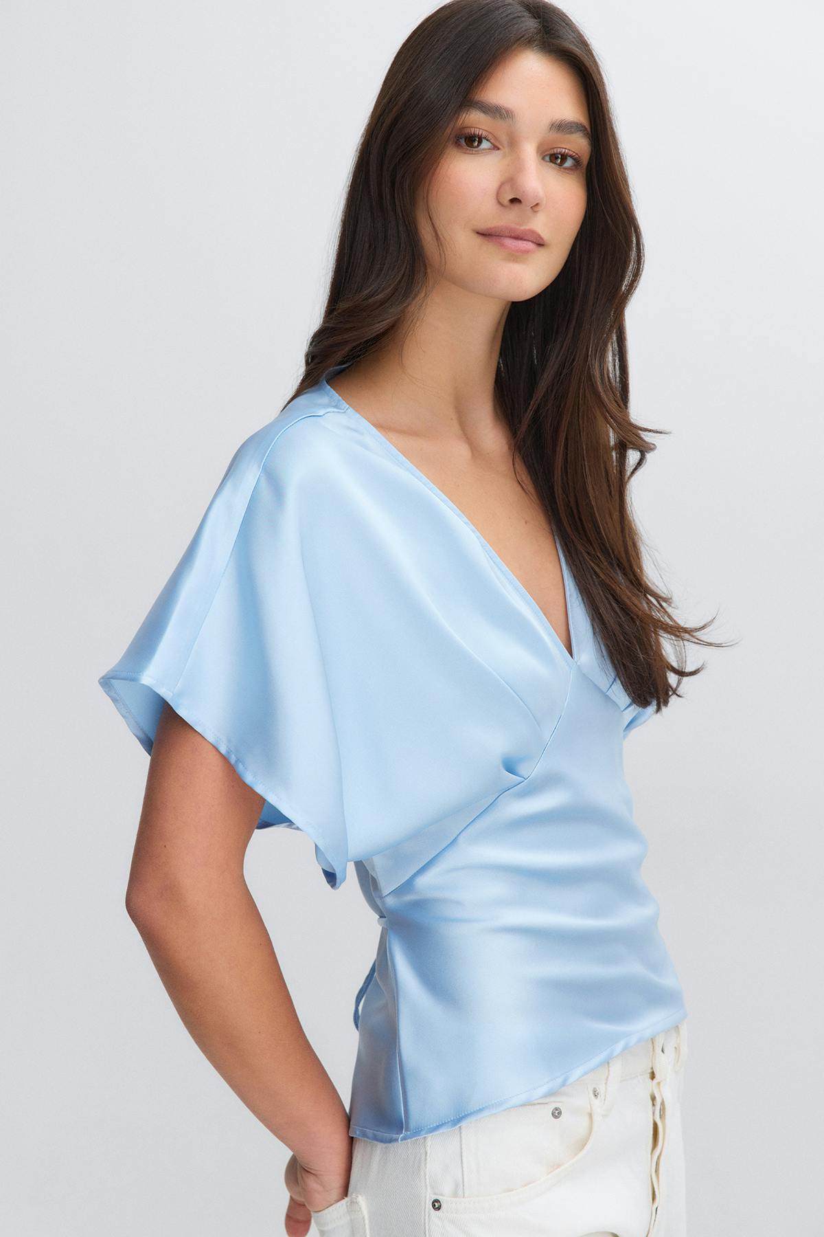 Satin top - Rose