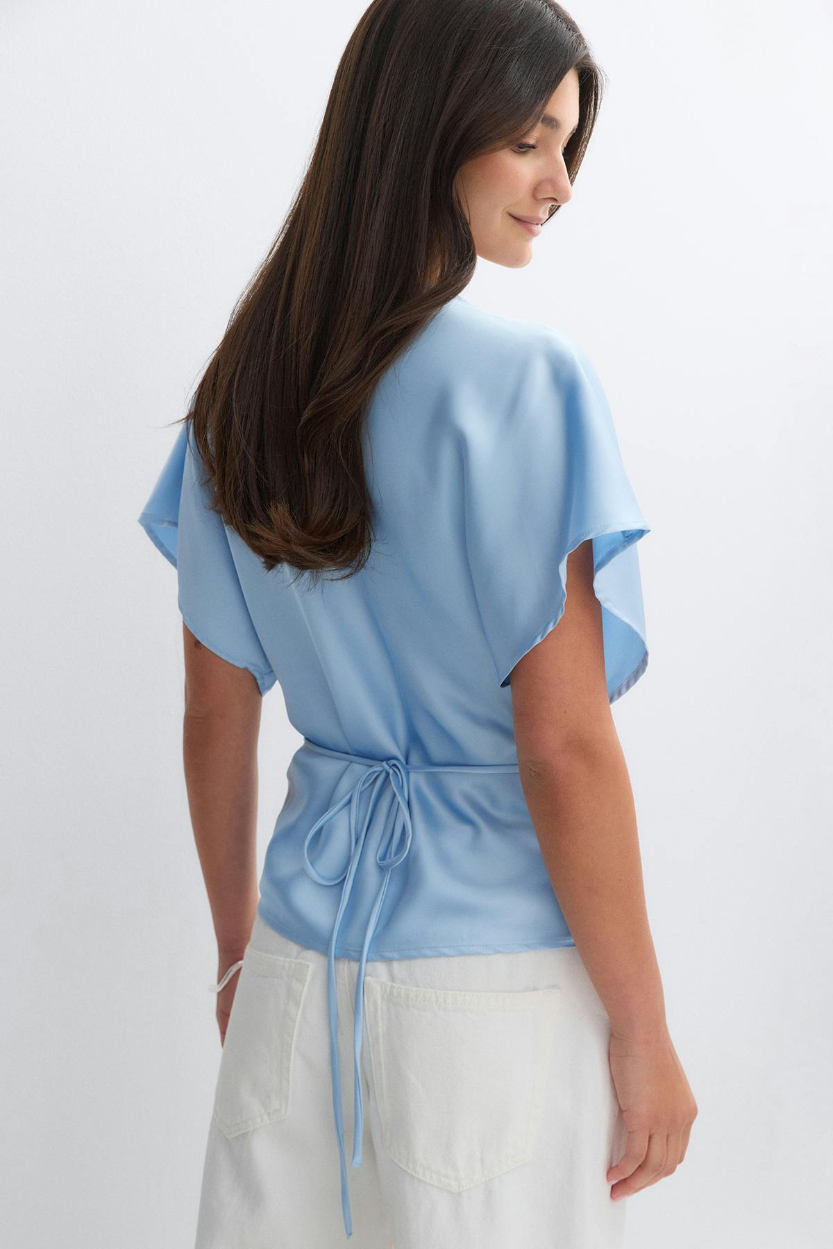 Satin top - Rose
