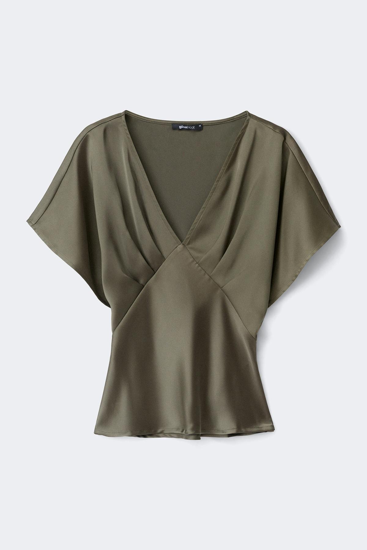Satin top - Bleu clair