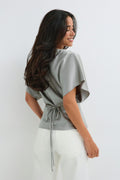 Satin top - Jaune