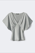 Satin top - Jaune