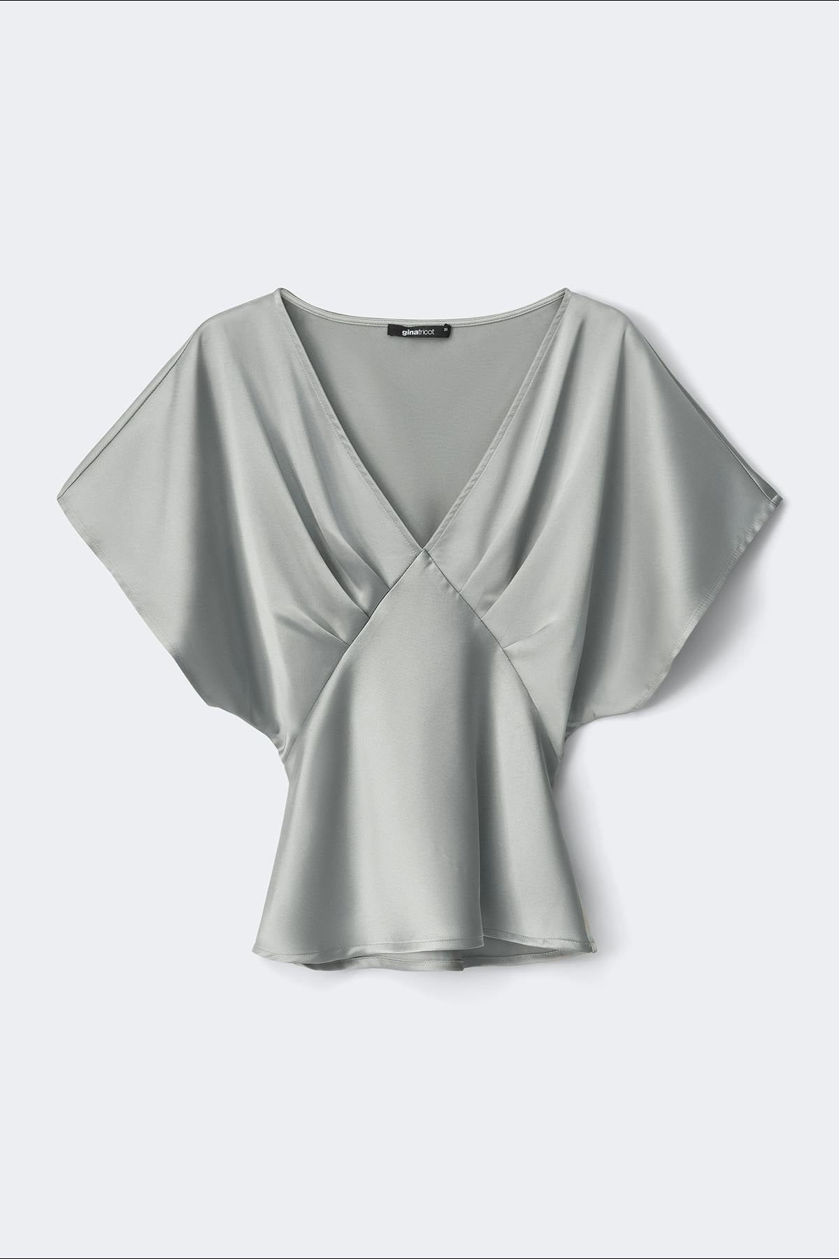 Satin top - Jaune