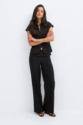 Fold down trousers - Noir