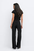 Fold down trousers - Noir