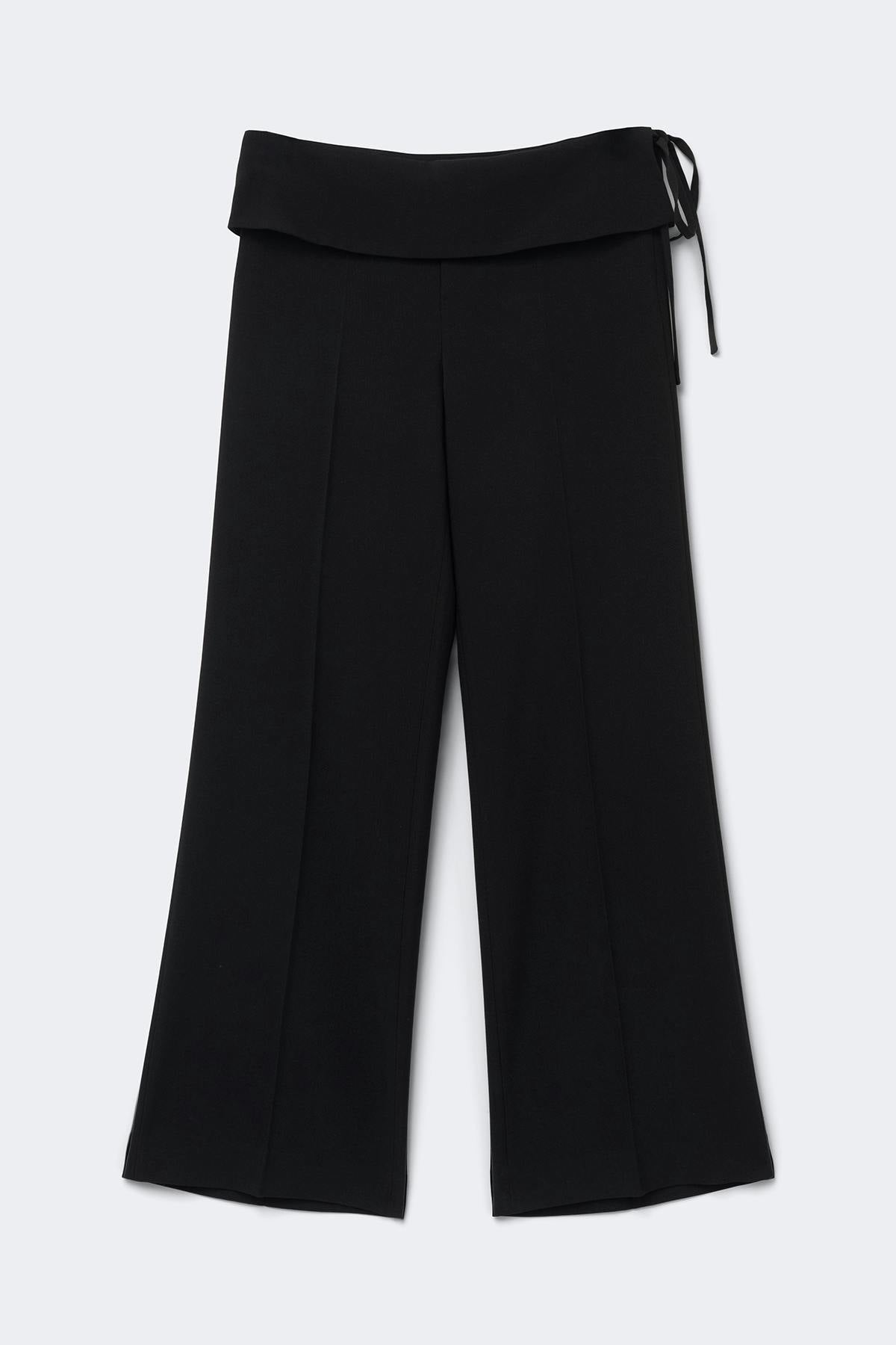 Fold down trousers - Noir