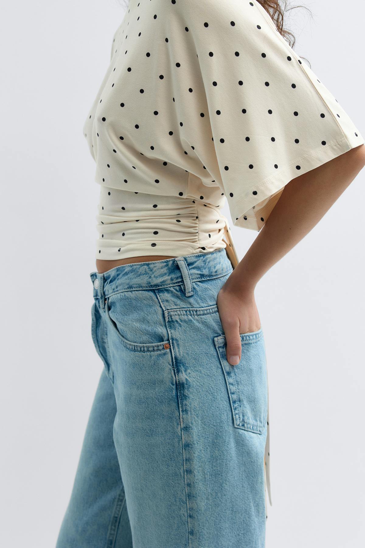 Tie back top - Pale lilac