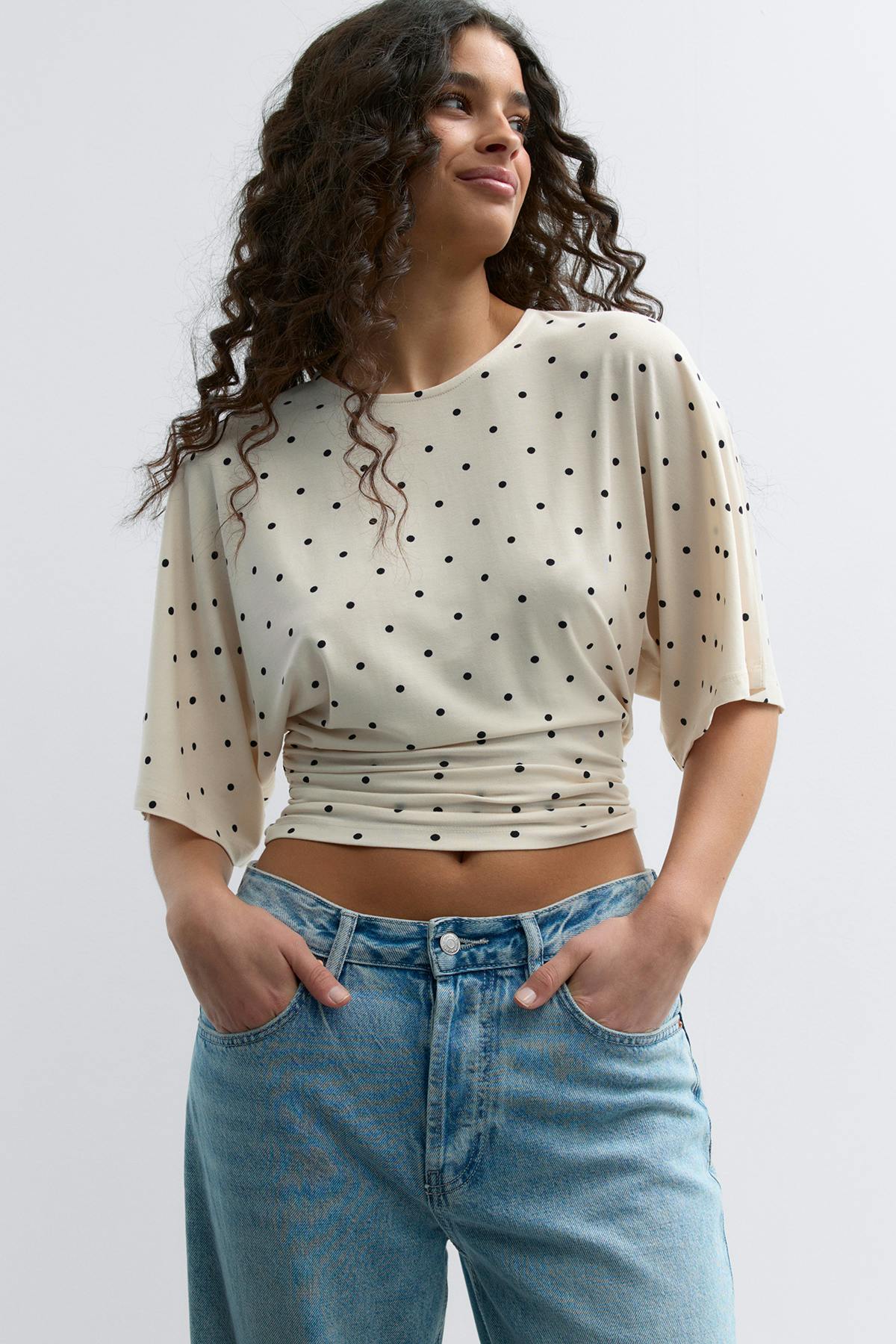 Tie back top - Pale lilac