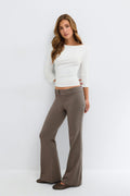 Sassy low bootcut trousers - Noir