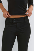 Sassy low bootcut trousers - Noir