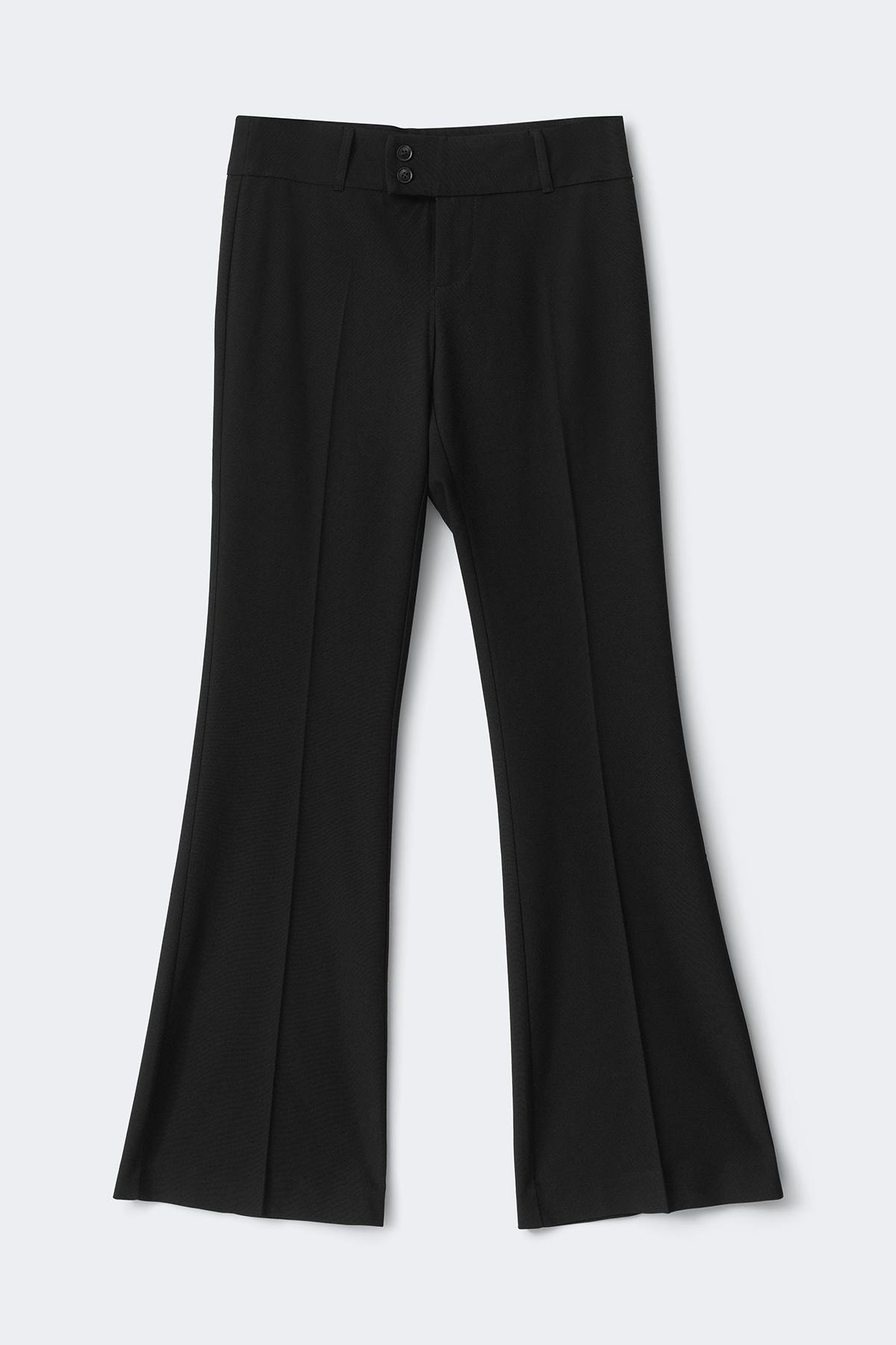 Sassy low bootcut trousers - Noir