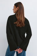 Double zip knitted cardigan - Noir
