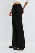Sassy y2k low bootcut trousers - Noir