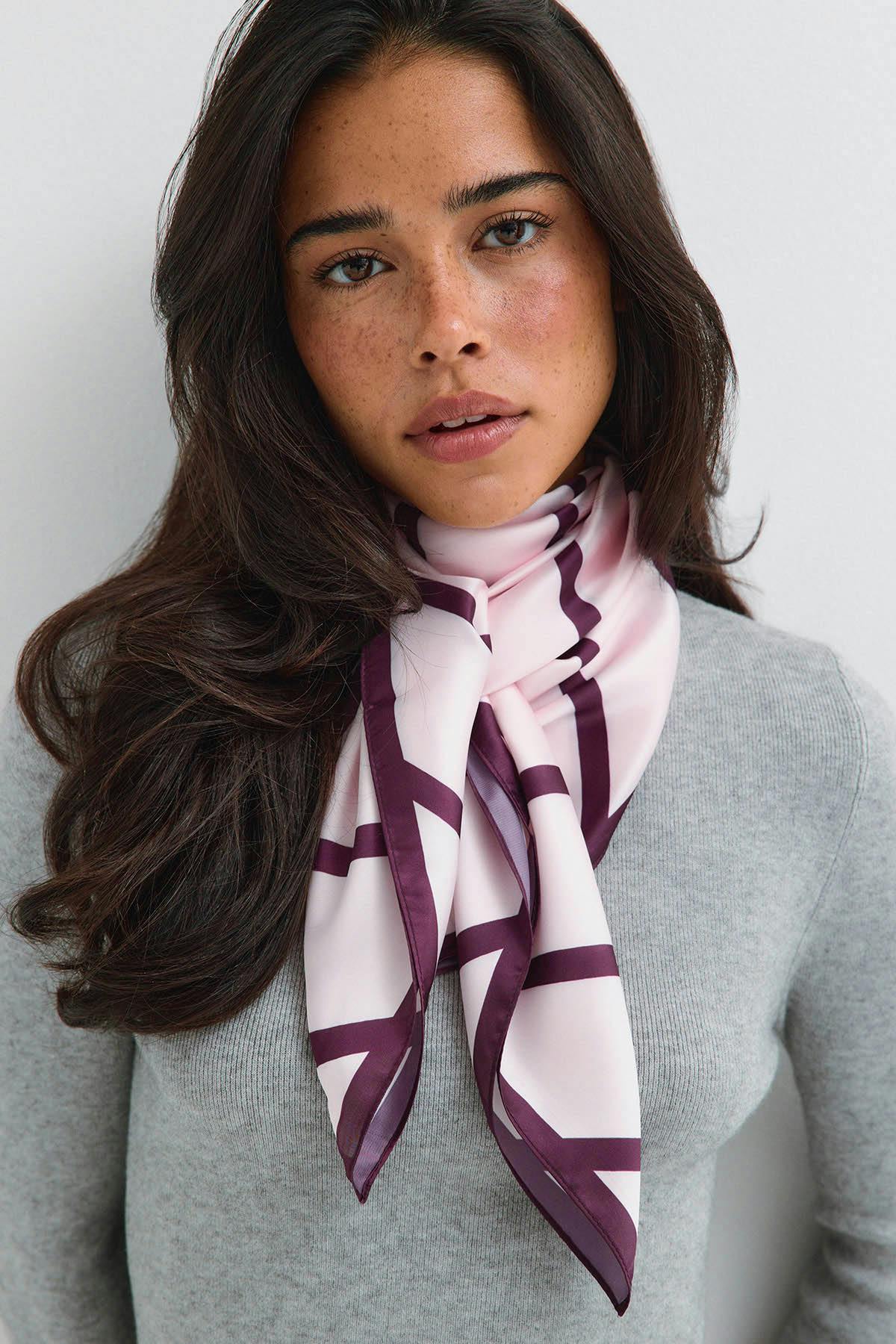 Satin scarf