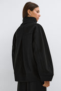 Funnel neck jacket - Noir