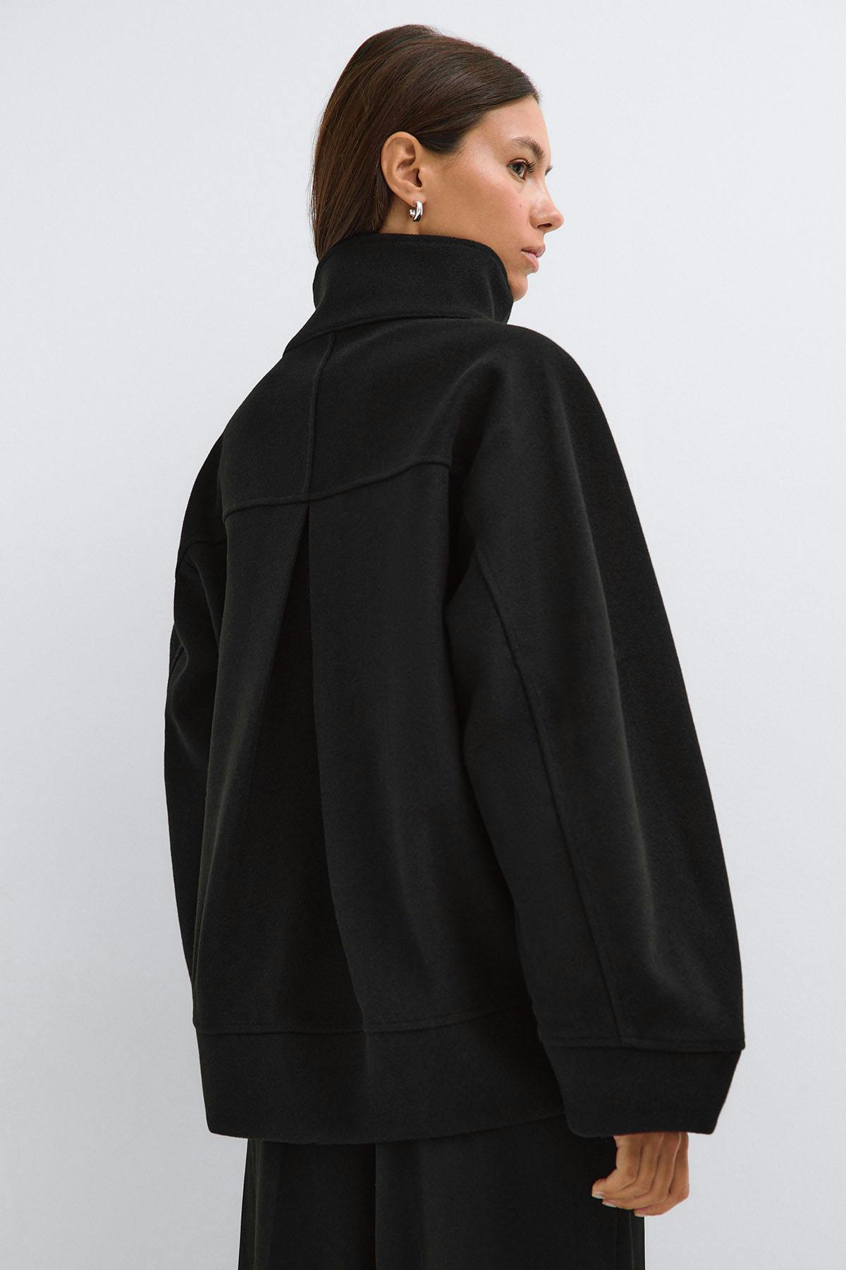 Funnel neck jacket - Noir