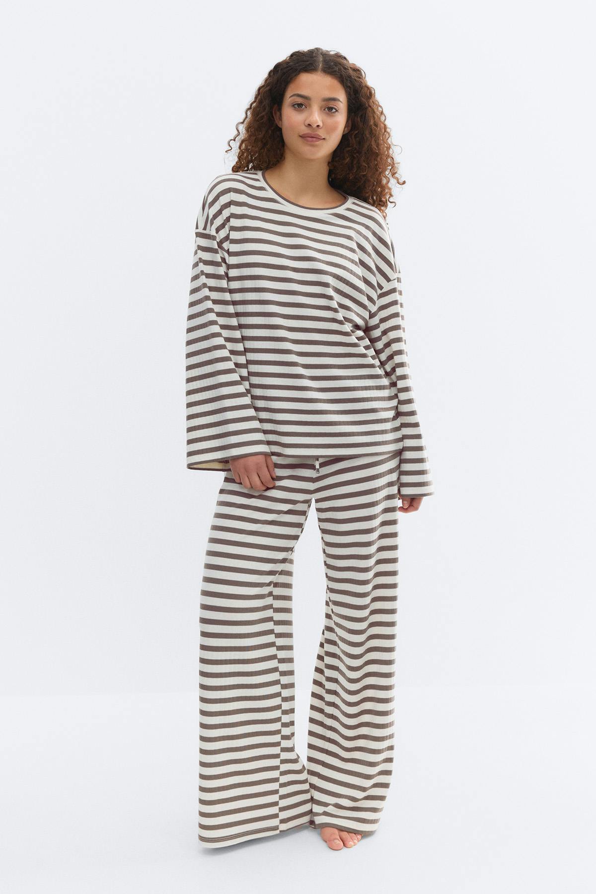 Soft loungewear longsleeve top - Teaberry