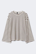 Soft loungewear longsleeve top - Lounge stripe