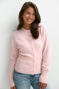 Y shaped knitted cardigan - Ballet slipper