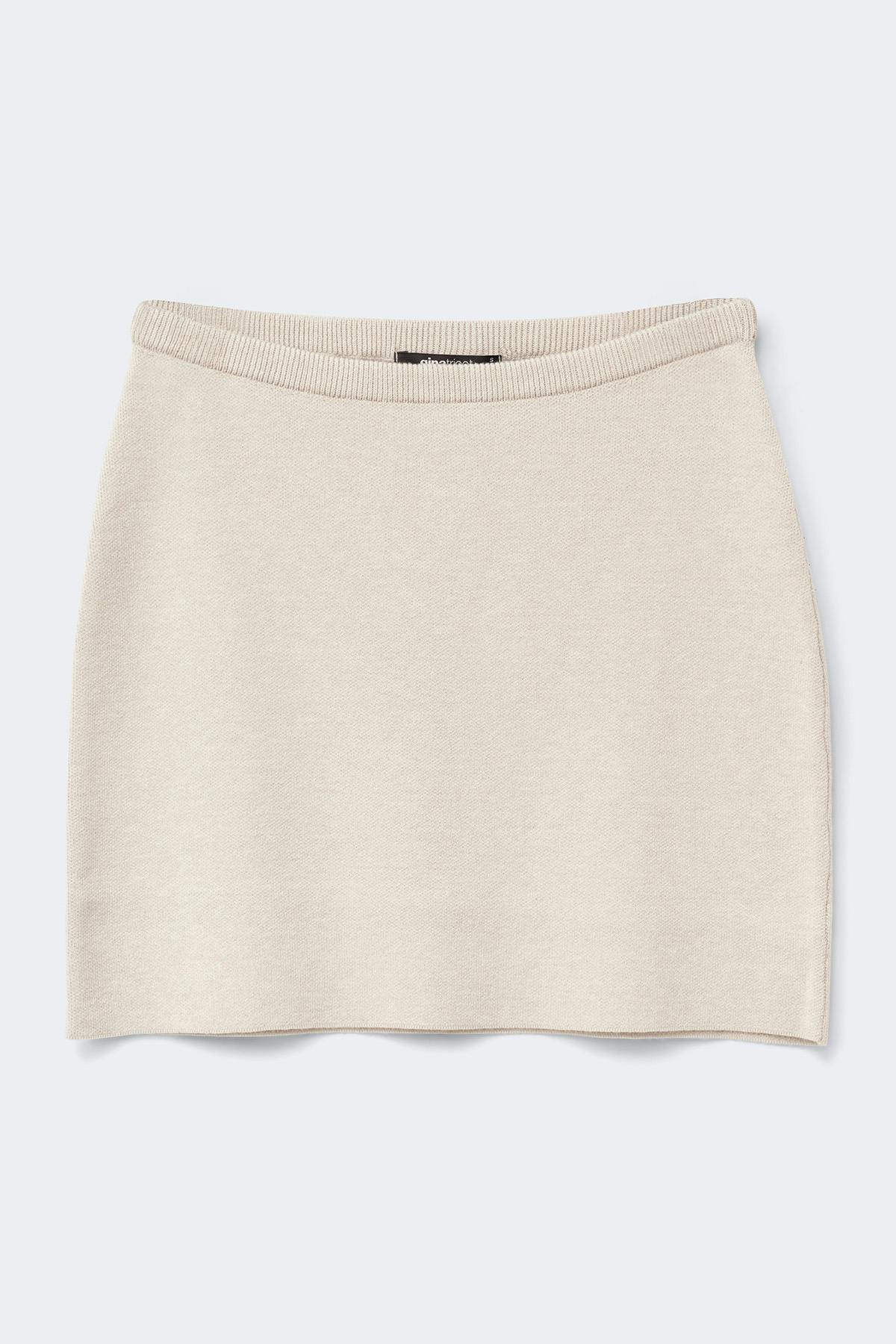 Knitted mini skirt - Zebra