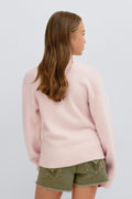 Y knitted cardigan - Gardenia