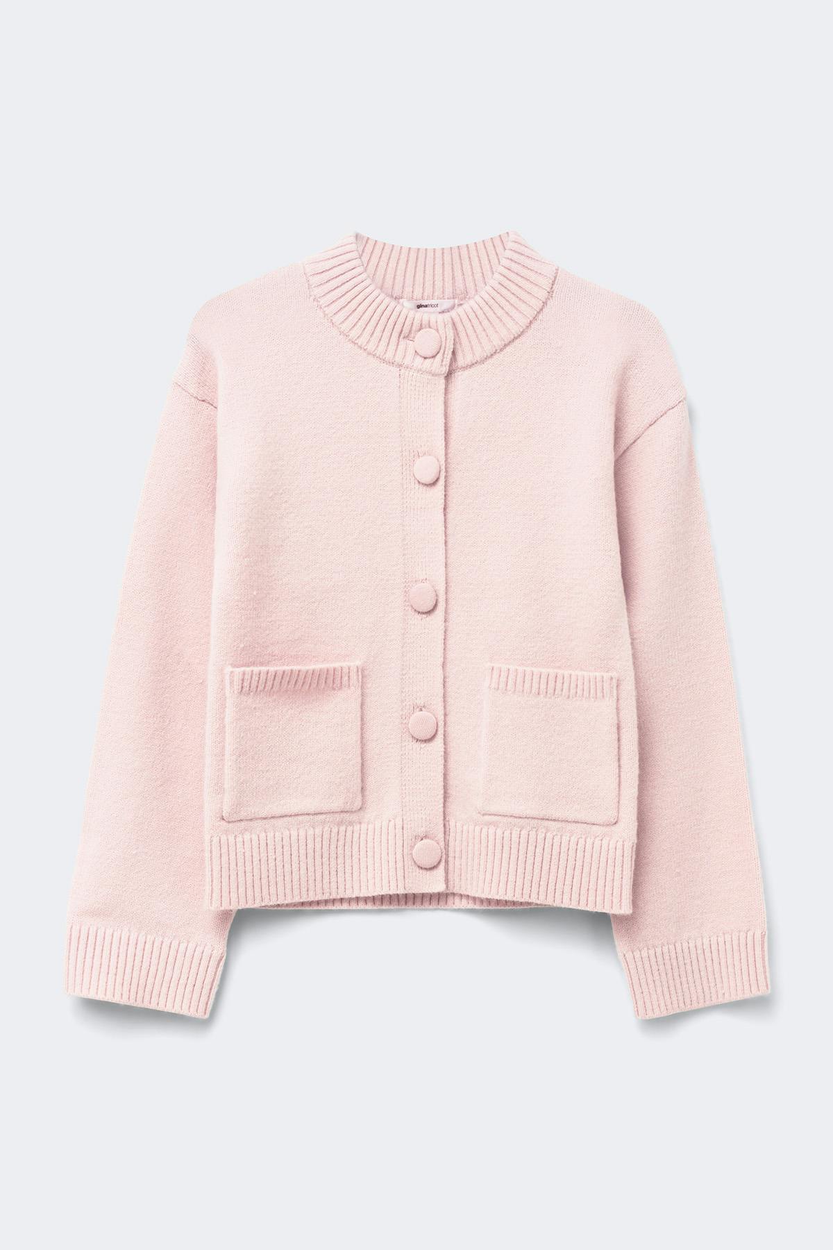 Y knitted cardigan - Ballet slipper
