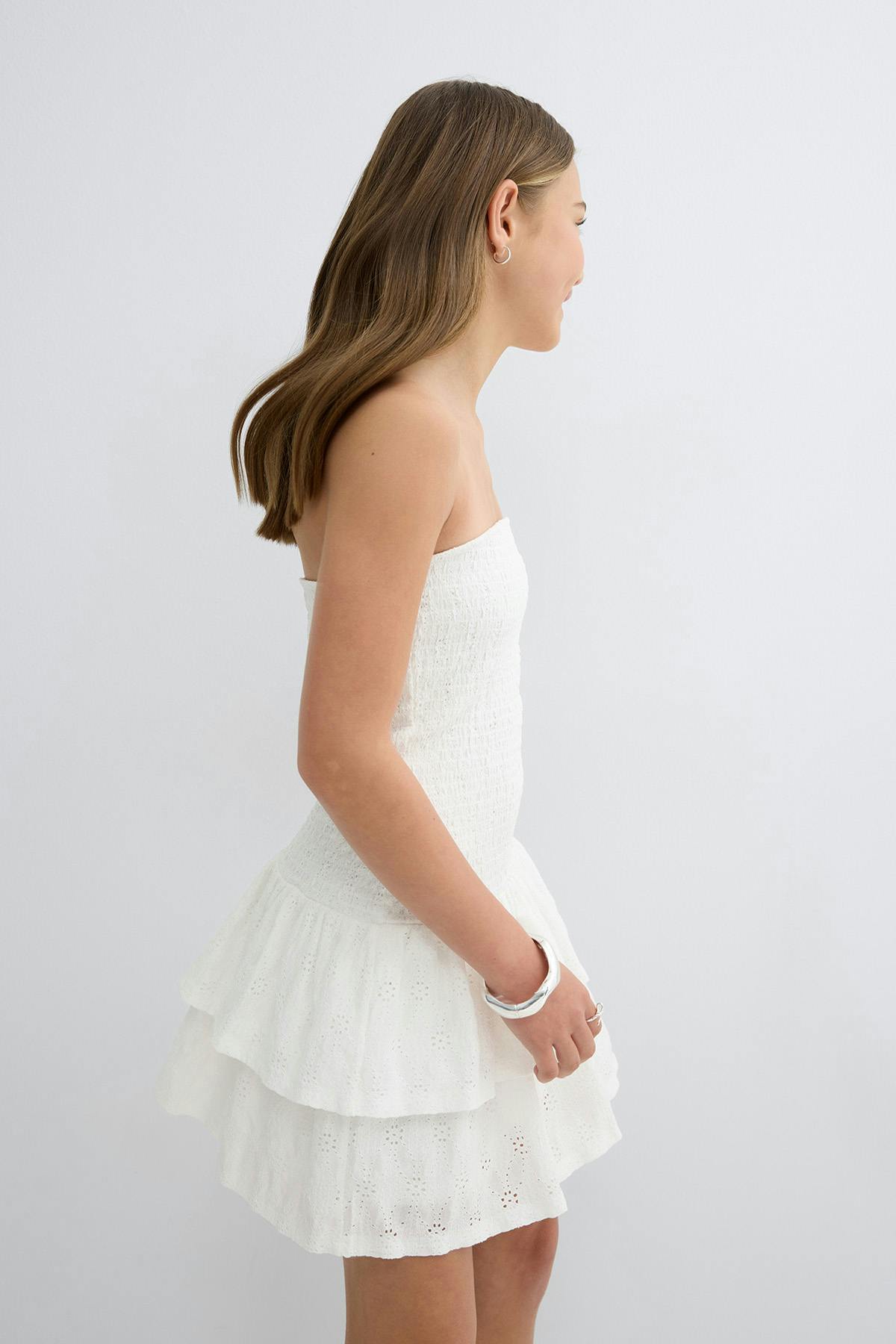 Y broderie anglais dress - Ballet slipper