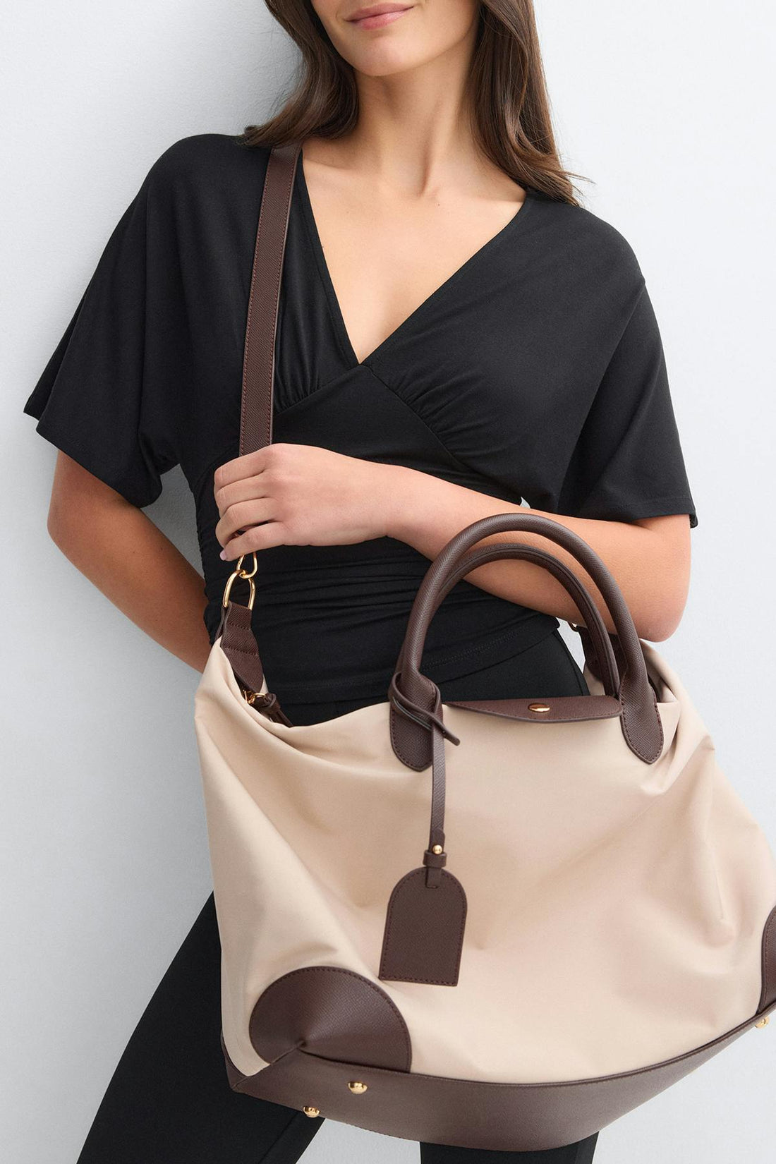 Weekend nylon bag - Sable