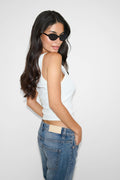 Rebel low wide jeans - Bleu