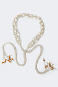 Macrame shell belt