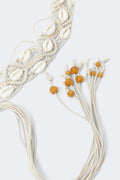 Macrame shell belt