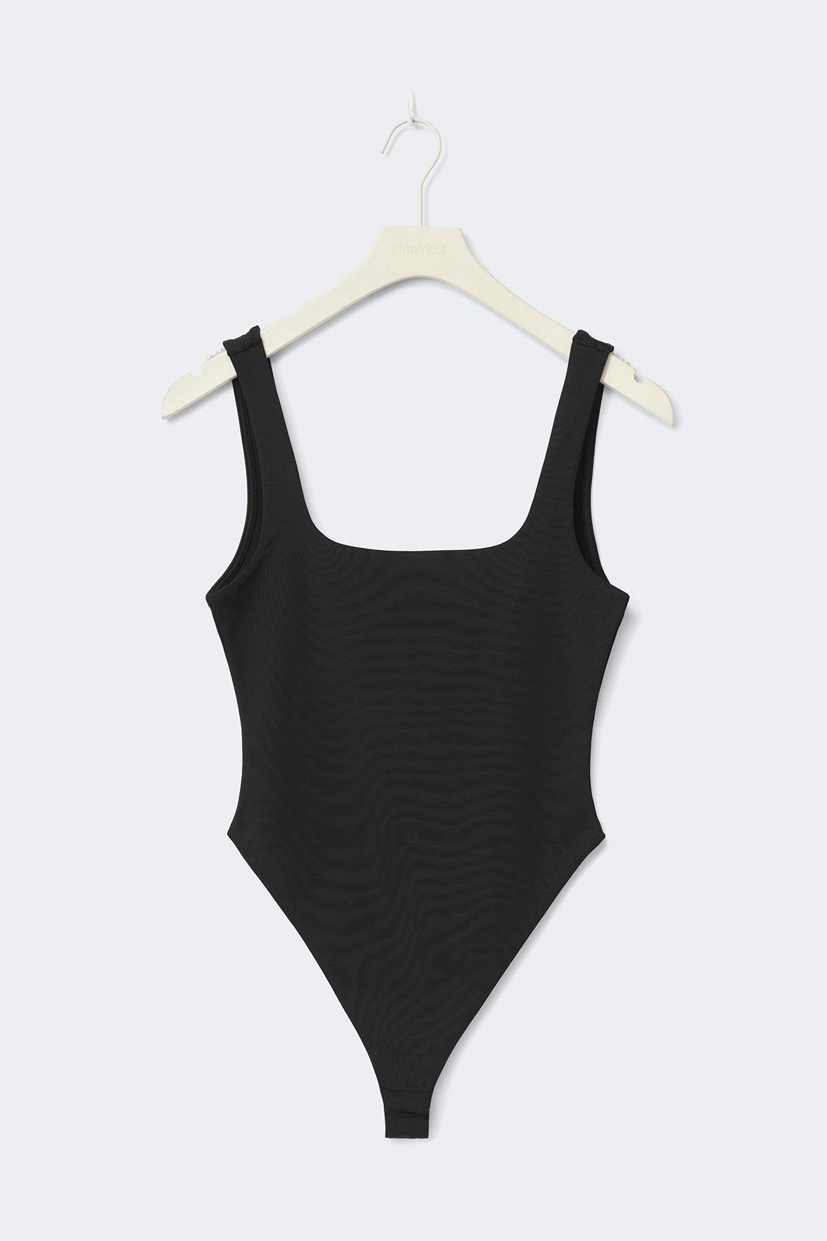 Square neck body - Noir