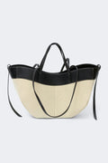 Canvas strap detail tote bag