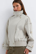 Wool blend jacket - Marron foncé