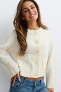 14+ knitted cardigan - Grey melange