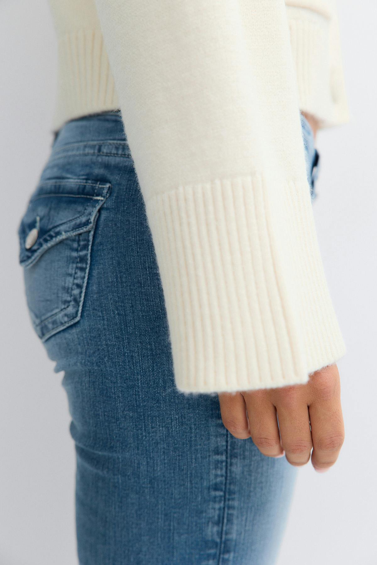 14+ knitted cardigan - Gardenia