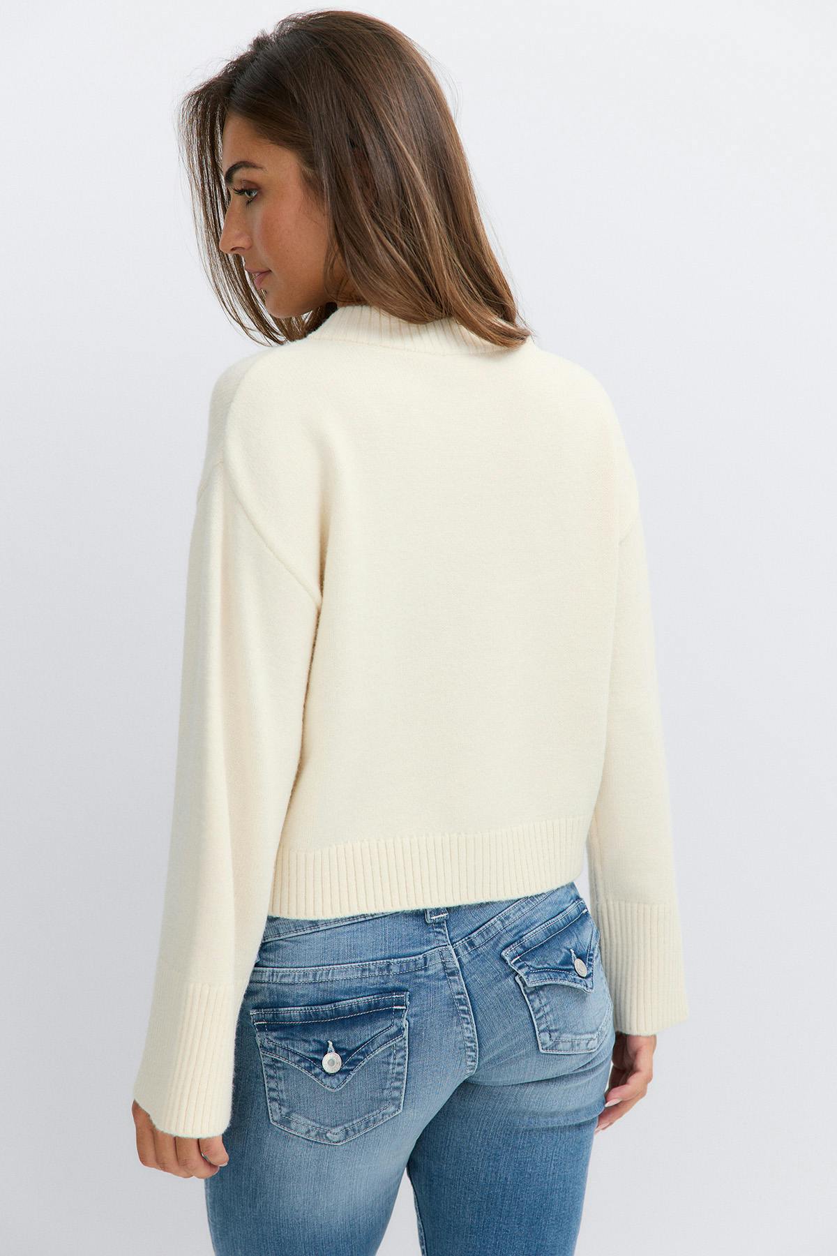 14+ knitted cardigan - Gardenia